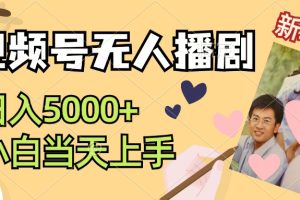 (12120期)视频号无人播剧,拉爆流量不违规,日入5000+,小白当天上手