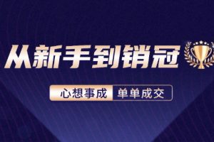 (12383期)从新手到销冠:精通客户心理学,揭秘销冠背后的成交秘籍