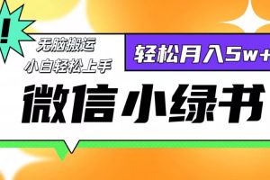 (12500期)微信小绿书8.0,无脑搬运,轻松月入5w+