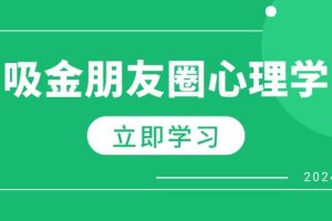 (12899期)朋友圈吸金心理学:揭秘心理学原理,增加业绩,打造个人IP与行业权威