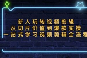 (13178期)新人玩转视频剪辑:从切片价值到爆款实操,一站式学习视频剪辑全流程