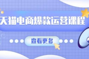 (13910期)天猫电商爆款运营课程,爆款卖点提炼与流量实操,多套模型全面学习
