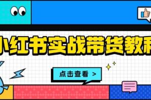 (13615期)小红书实战带货教程:从开店到选品、笔记制作、发货、售后等全方位指导