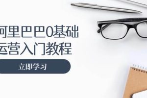 (13291期)阿里巴巴运营零基础入门教程:涵盖开店、运营、推广,快速成为电商高手