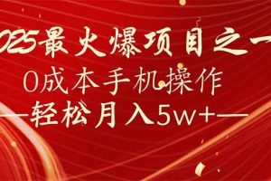 (14126期)7天赚了2.6万,2025利润超级高!0成本手机操作轻松月入5w+