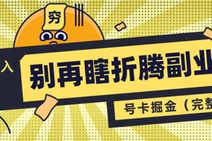 (14568期)别再瞎折腾副业了!号卡共创分销,让你轻松日入1000+(完整版)