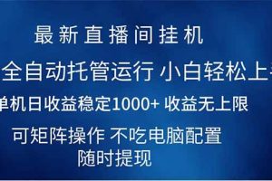 (14509期)2025直播间最新玩法单机日入1000+ 全自动运行 可矩阵操作