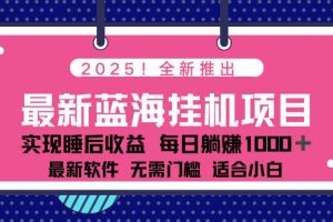(14478期)2025最新挂机躺赚项目 一台电脑轻松日入500