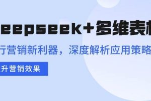 (14280期)Deepseek+多维表格,银行营销新利器,深度解析应用策略,提升营销效果