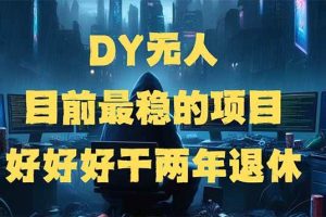 (14263期)DY无人,目前最稳的项目,矩阵放大边旅游边赚钱,好好好干两年退休