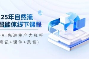(14294期)25年自然流AI智能体线下课程,IP+AI先进生产力杠杆(笔记+课件+录音)