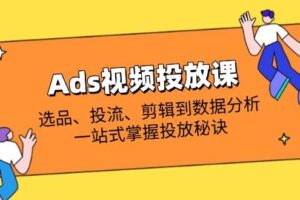 (14258期)Ads视频投放课全解析:选品、投流、剪辑到数据分析,一站式掌握投放秘诀