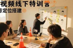 （15707期）短视频线下特训营：账号定位搭建/口播号拍摄剪辑/直播间流量入口/变现实战
