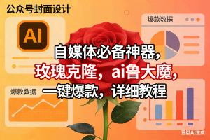 （17393期）玫瑰克隆工具，ai鲁大魔，自媒体必备神器，一键爆款神器，详细教程。