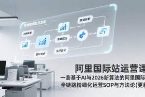 （17378期）阿里国际站运营课：一套基于AI与2026新算法的阿里国际站全链路精细化运营SOP与方法论(更新)