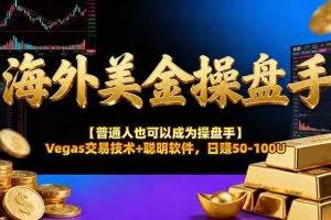 （17253期）AI美金操盘手技术【普通人也可以成为操盘手】Vegas交易技术+聪明软件，日赚50-100U
