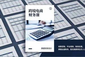 （17036期）跨境电商财务课，核算逻辑、平台规则、账务处理，掌握全盘账务，胜任高薪岗位月入1.5万+
