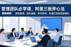 （16929期）管理团队必学课，阿里三板斧心法、绩效管理、团队激励，即学即用，快速打造高效能团队