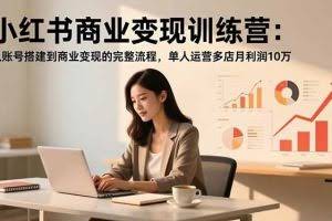 （16698期）小红书商业变现训练营：从账号搭建到商业变现的完整流程，单人运营多店月利润10万