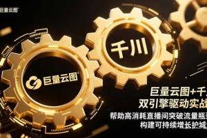 （16552期）巨量云图+千川双引擎驱动实战：帮助高消耗直播间突破流量瓶颈，构建可…
