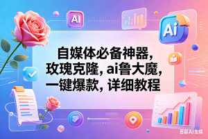 （18273期）玫瑰克隆神器，一键爆款工具，自媒体必备，60多个功能的教程