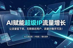 (19453期)AI赋能超级IP流量增长:让流量留下来,无限接近用户,流量计触手可及!